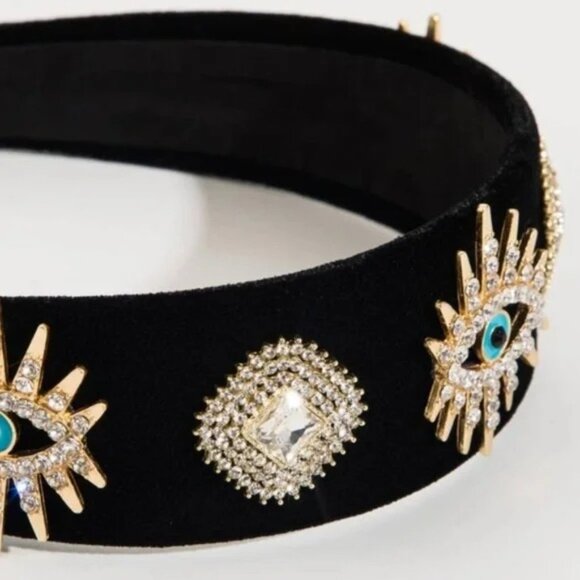 Evil Eye Rhinestone Headband
